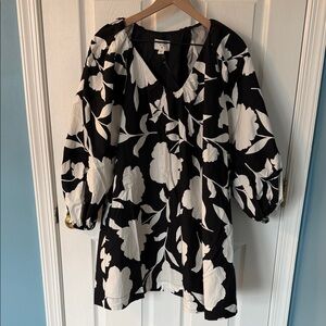 Kate Spade Black and White Floral Dress